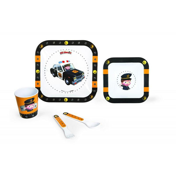Melamine Meal Box Set Police