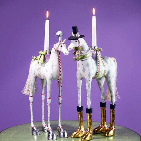 Annabelle and Arthur Horse Candelabra Set (Montreal, In-Store or Pickup ONLY)