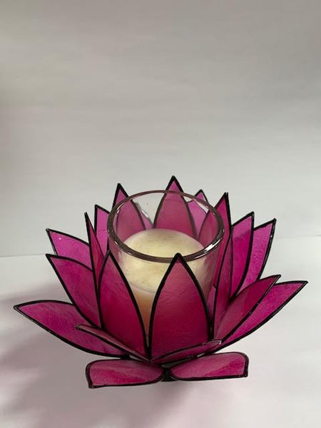 Candle Holder Capiz Flower