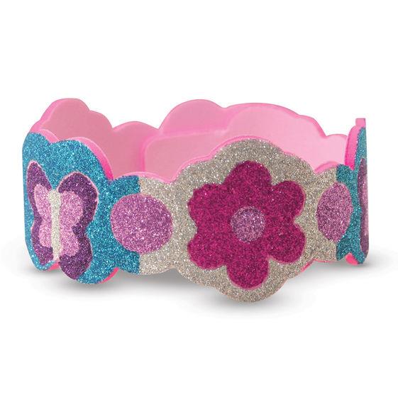 Melissa & Doug Mess-Free Glitter Foam Bracelets