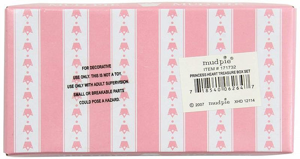 Mudpie Baby Little Princess Heart Treasure Box Set