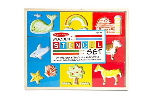 Melissa & Doug Wooden Stencil Box