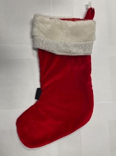 Christmas Stocking Silver Buckle Sock