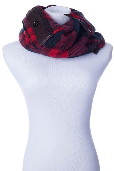 MinxNY Plaid The Williamsburg with Faux Leather Pocket