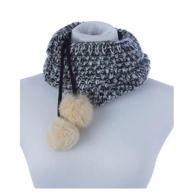 MinxNY Black & White Bedford Scarf & Hat