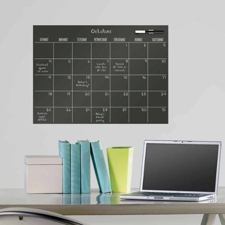 Monthly Dry Erase Calendar (Black)