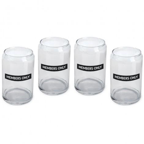 Members Only Beer Can Glasses