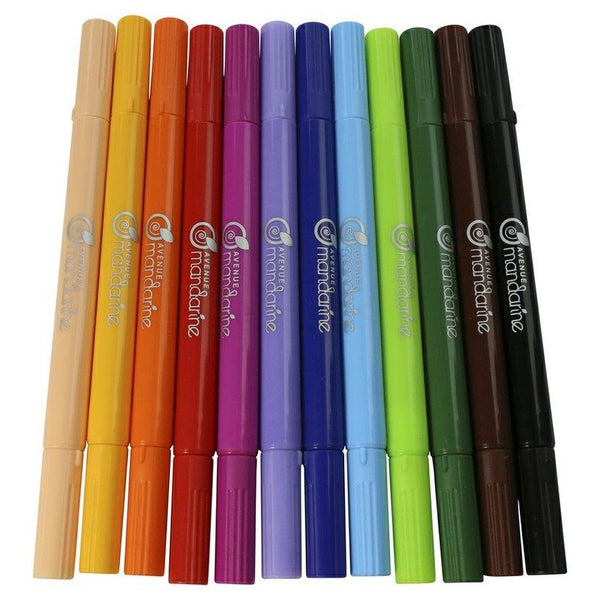 Avenue Mandarine Double Ended Felt Tip Markers