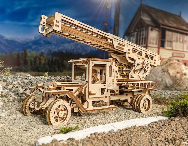 Ugears Model Fire Truck "Fire Ladder"