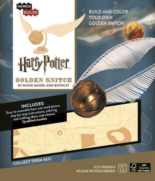 Harry Potter Golden Snitch 3D Wooden Model