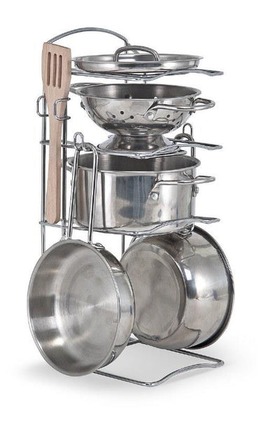 Melissa & Doug Play Set Pots and Pans (8 Pieces)