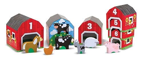 Melissa & Doug Nesting and Sorting Barns and Animals