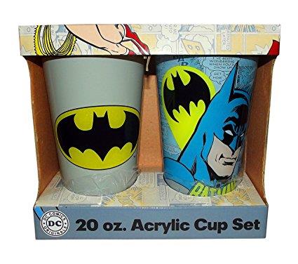 DC Batman Set of 2 Acrylic Cups