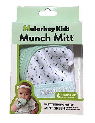 Munch Mitt Baby Teething Mitten Mint Green