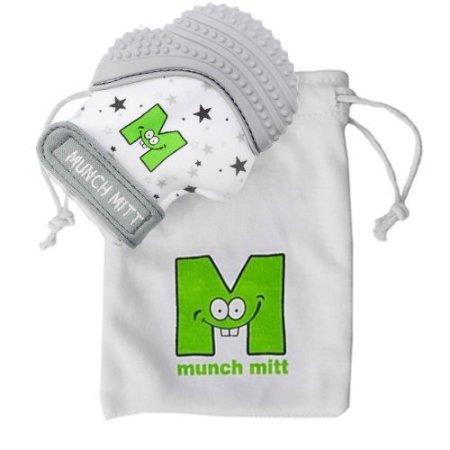 Munch Mitt Baby Teething Mitten Grey