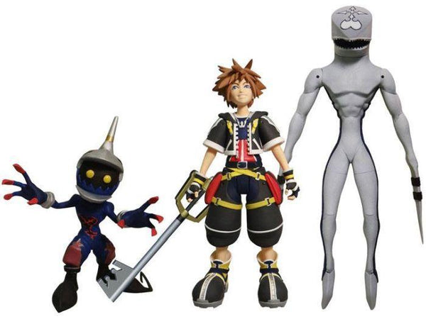 Kingdom Hearts Sora, Dusk, and Soldier Action Figure Set