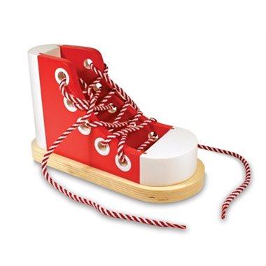 Melissa & Doug Wooden Lacing Shoe