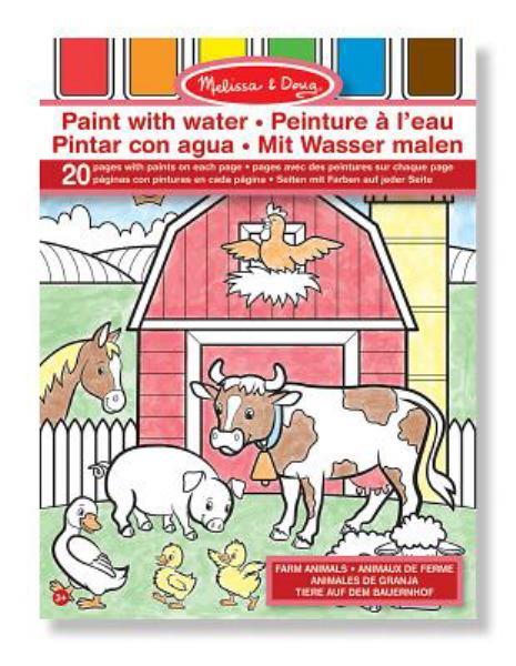 Melissa & Doug Paint with Water Kids' Art Pad Farm Animals