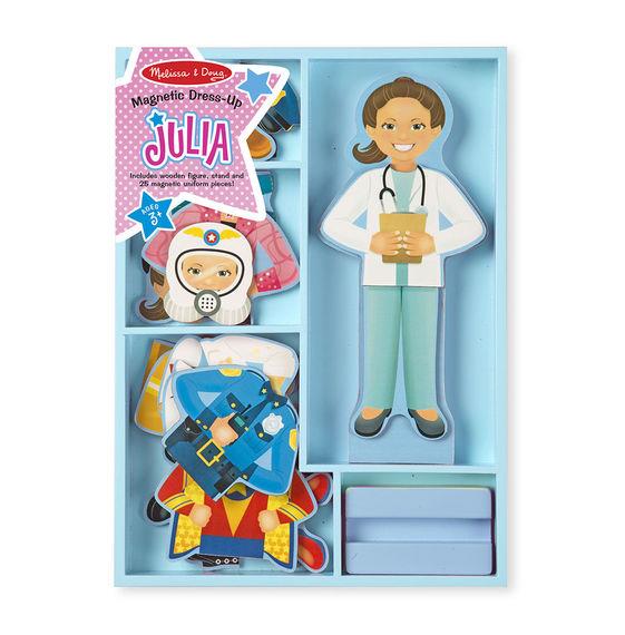 Melissa & Doug Magnetic Wooden Dress Up Doll Julia