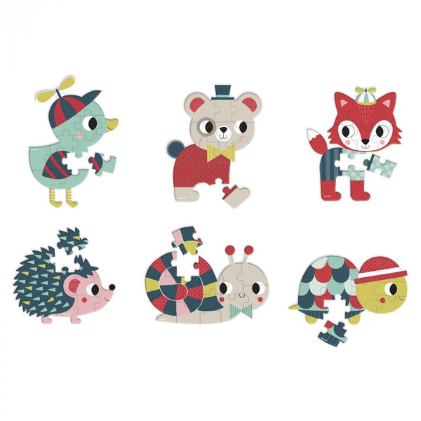 Janod Baby Forest Mini Puzzles (Assorted)