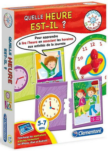 Headu - Quelle Heure Est-Il - Ma Routine Au Fil des Heures | Jeu Educatif 4 5 6 7 8 9 Ans, Jeux en Boîte pour Enfants, Cadeau Enfants, Cadeau Fille, Cadeau