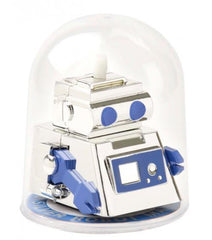 Aeromax Bump N Bots Wind Up Robot (Silver and Blue) / Robot à remontoir (argent et bleu)