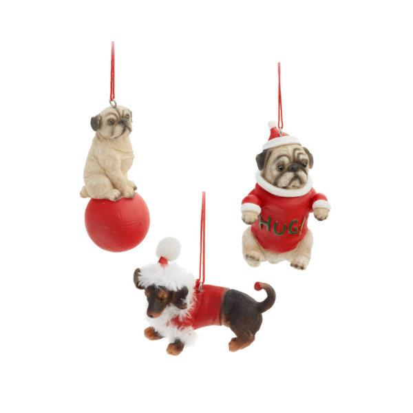 Christmas Ornament Dogs (Assorted)