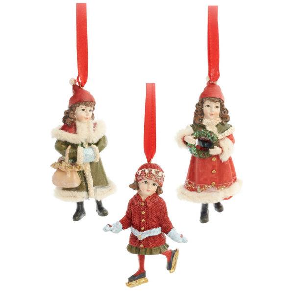 Christmas Ornament Girls (Assorted)