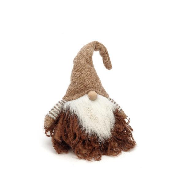 Santa Gnome Plush Figurine (Brown)