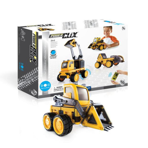 Guidecraft PowerClix Bluetooth Construction Vehicles Set