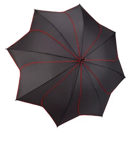 Galleria Swirl Umbrella Black/Red