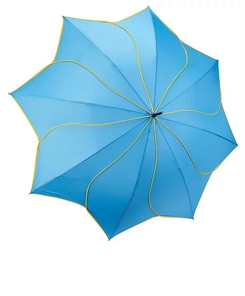Galleria Swirl Umbrella Aqua/Yellow