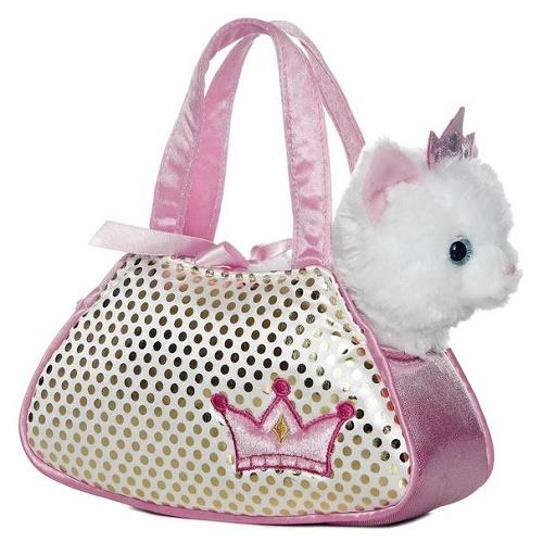 Aurora Fancy Pals Purse Shimmers Princess Kitty Pink