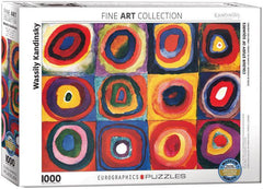 Eurographics Puzzle Kandinsky's Colour Study of Squares (1000pcs) / Casse-tête Étude de couleurs de carrés de Kandinsky (1000 pièces)