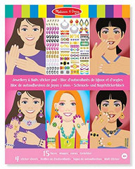 Melissa & Doug Jewellery & Nails Sticker Pad / Bloc d'autocollants pour bijoux et ongles
