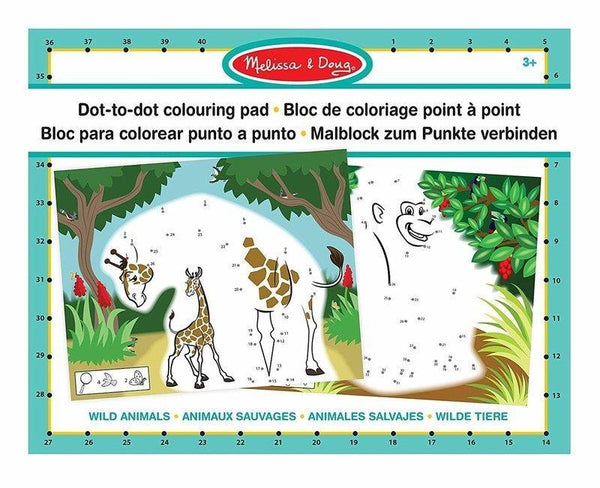 Melissa & Doug Dot to Dot Wild Animals