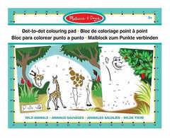 Melissa & Doug Dot to Dot Wild Animals / Relier les points pour Animaux sauvages