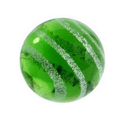 House of Marbles Handmade Jetstream (Green) 25mm