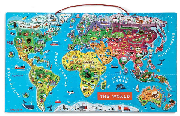 Janod Magnetic Map Puzzle (English)