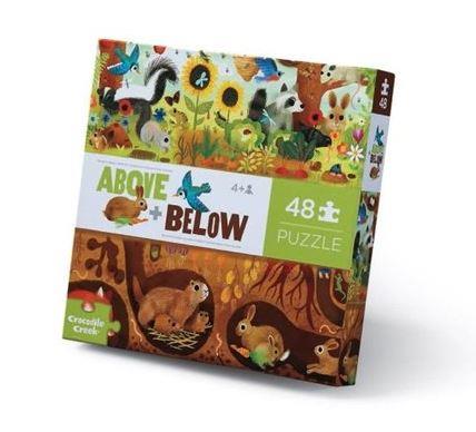 Crocodile Creek Puzzle Above and Below Backyard Discovery (48pcs)