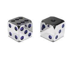 Metallic Dice - Dés métalliques 15mm (Purple/Mauve)