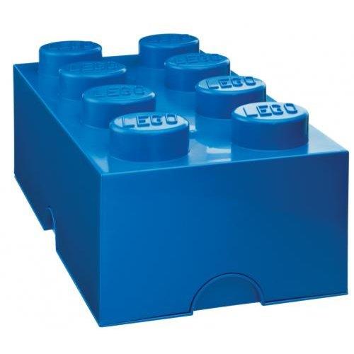 Lego Brick Storage Blue 8 Pegged