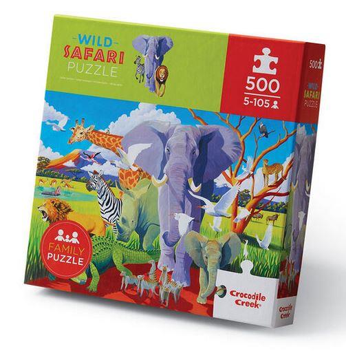 Crocodile Creek Puzzle Wild Safari (500 pcs)