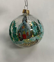 Ornament by Katerina Mertikas - Winter House / Ornement par Katerina Mertikas - Maison d'hiver.