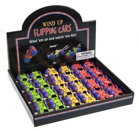 Wind up Flipping Cars (Orange/Yellow)