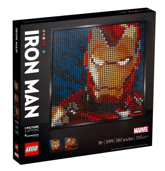 Lego Disney Marvel Iron Man Dot Art - 31199
