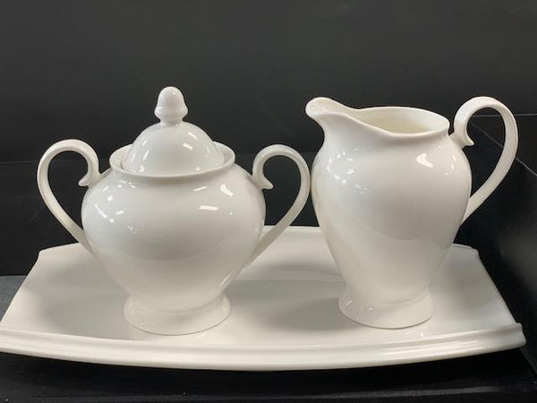 Cream And Sugar Set With Tray