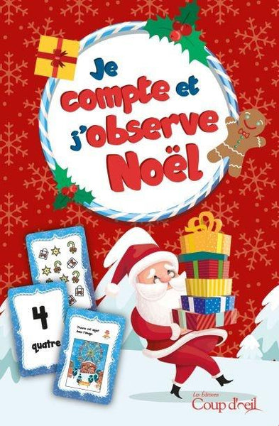 Je Compte et J'Observe Noël Cartes