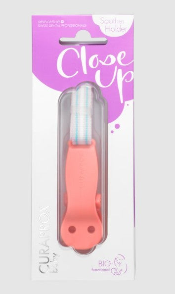 Curaprox Soother Holder Coral / Porte-tétine Corail