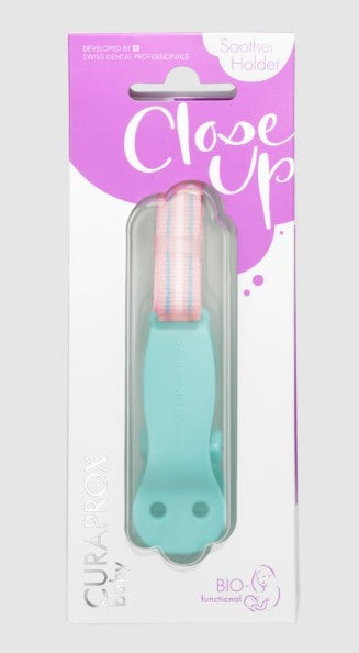 Curaprox Soother Holder Turquoise / Porte-tétine turquoise